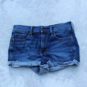 hollister high-rise vintage stretch jean shorts